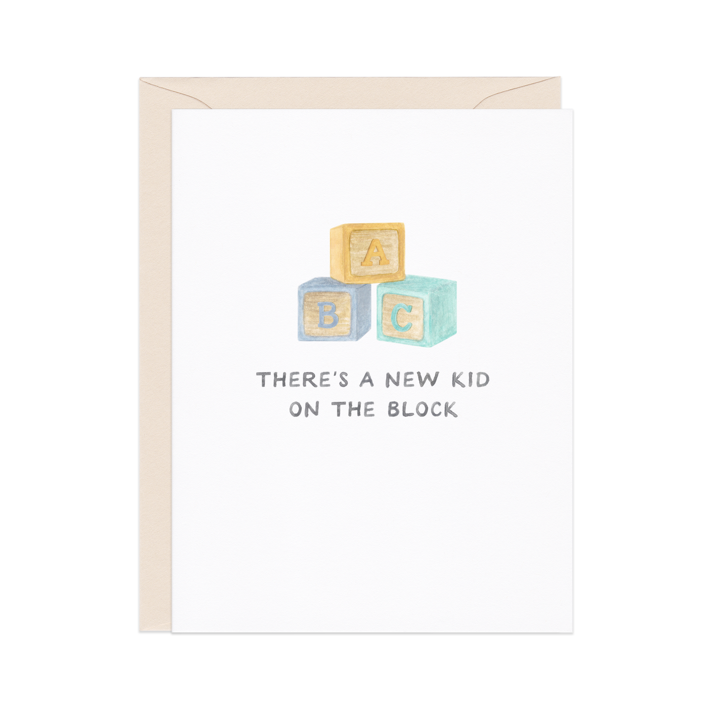 NEW KID ON THE BLOCK - NEW BABY CARD