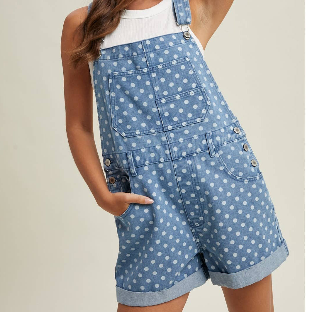 THE DOT DENIM OVERALLS