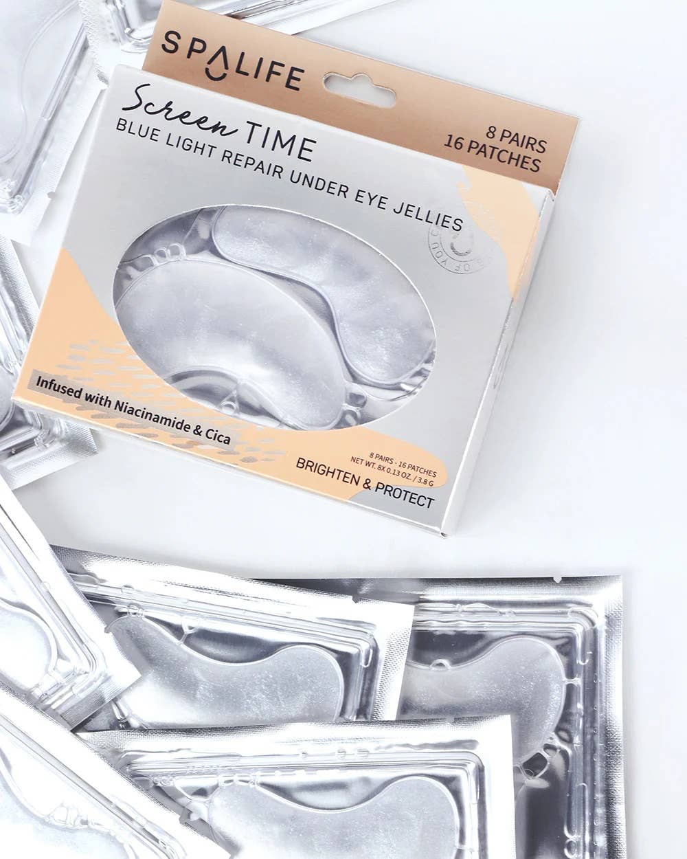 SCREEN TIME BLUE LIGHT REPAIR UNDER EYE MASKS -8 PAIRS