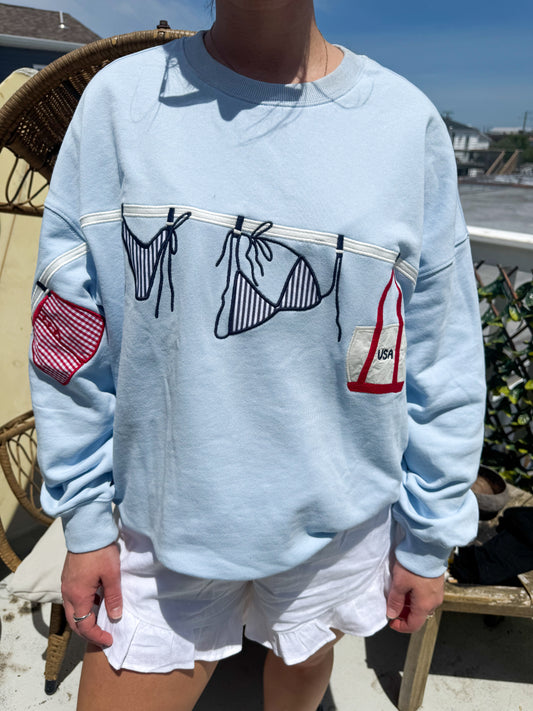 POOLSIDE GRAPHIC SWEATSHIRT