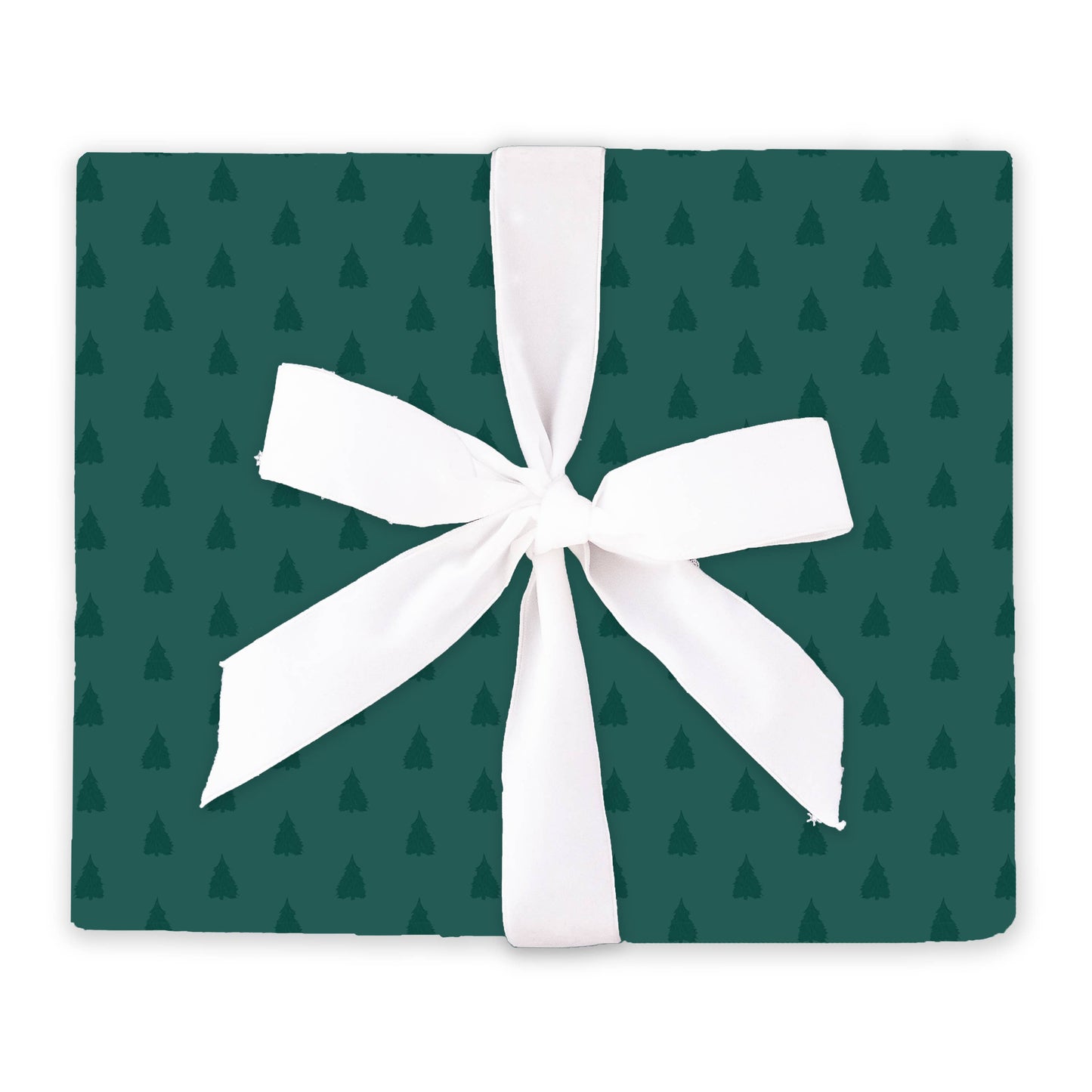 GREEN CHRISTMAS TREE WRAPPING PAPER