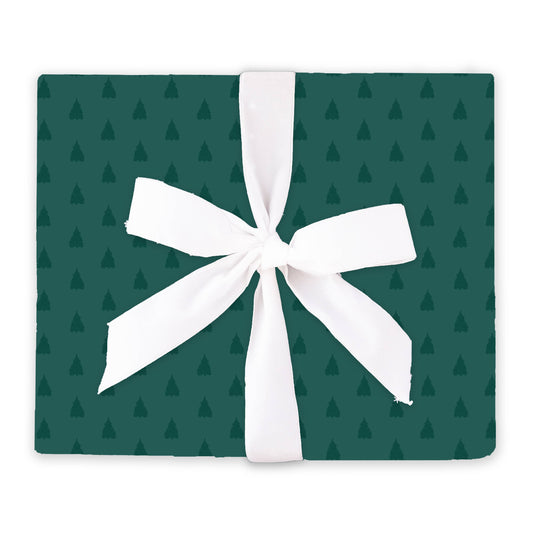 GREEN CHRISTMAS TREE WRAPPING PAPER