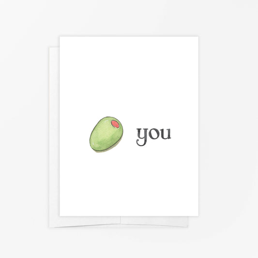 OLIVE YOU GREETING CARD