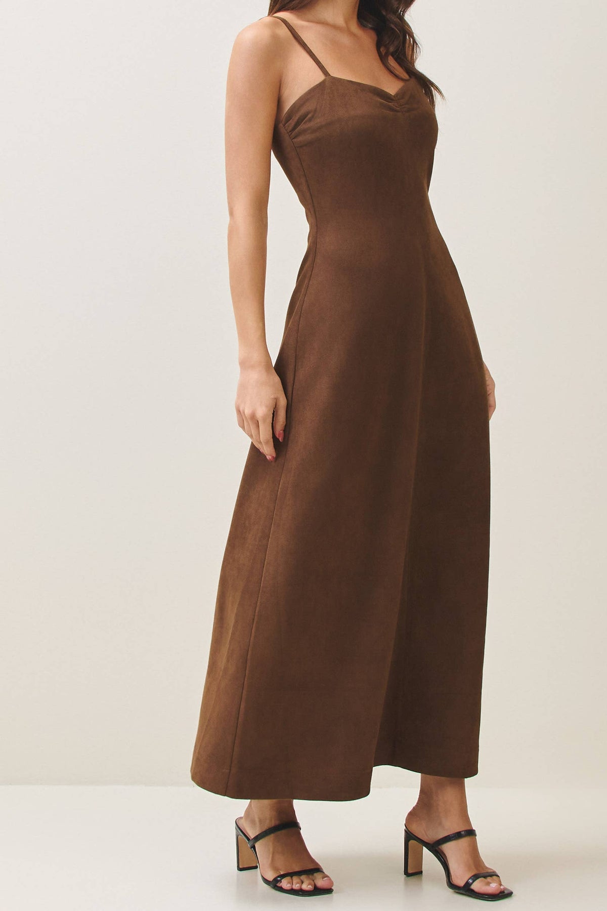 SUEDE CAMI DRESS