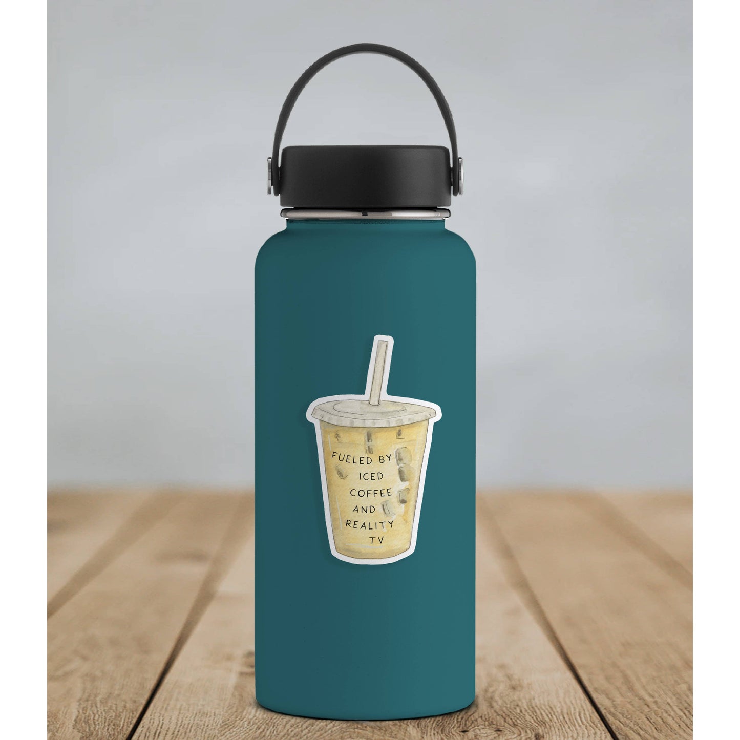 ICED COFFEE + REALITY TV VINYL STICKER