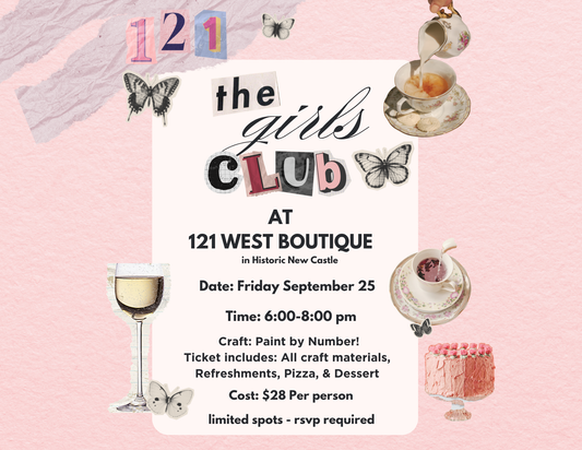 GIRLS CLUB SEPTEMBER AT 121 WEST BOUTIQUE