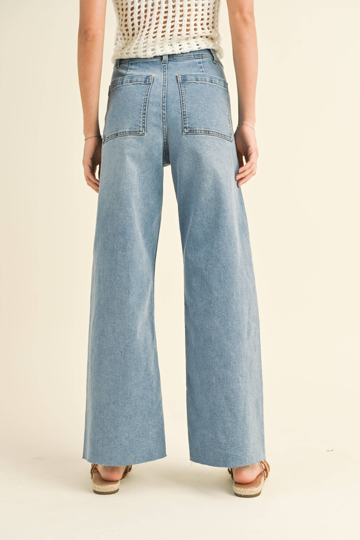 ISLA STRAIGHT WIDE LEG PANTS