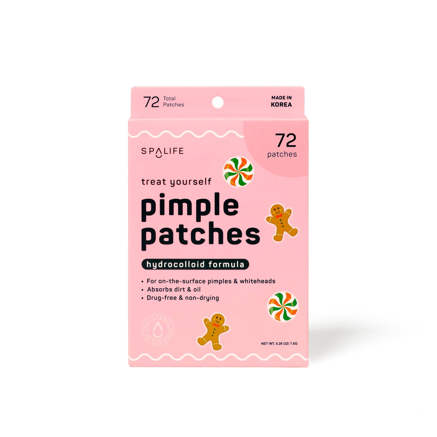HOLIDAY GINGERBREAD PIMPLE PATCHES -72 COUNT