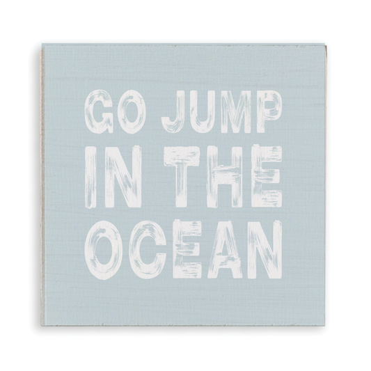 GO JUMP IN THE OCEAN FRIDGE MAGNET