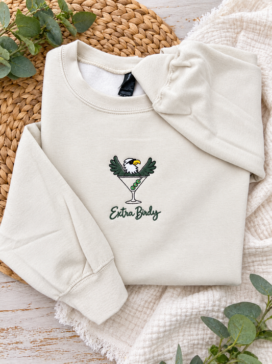 EXTRA BIRDY EMBROIDERED SWEATSHIRT