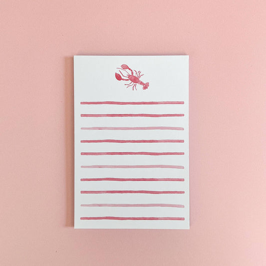 WATERCOLOR LOBSTER NOTEPAD