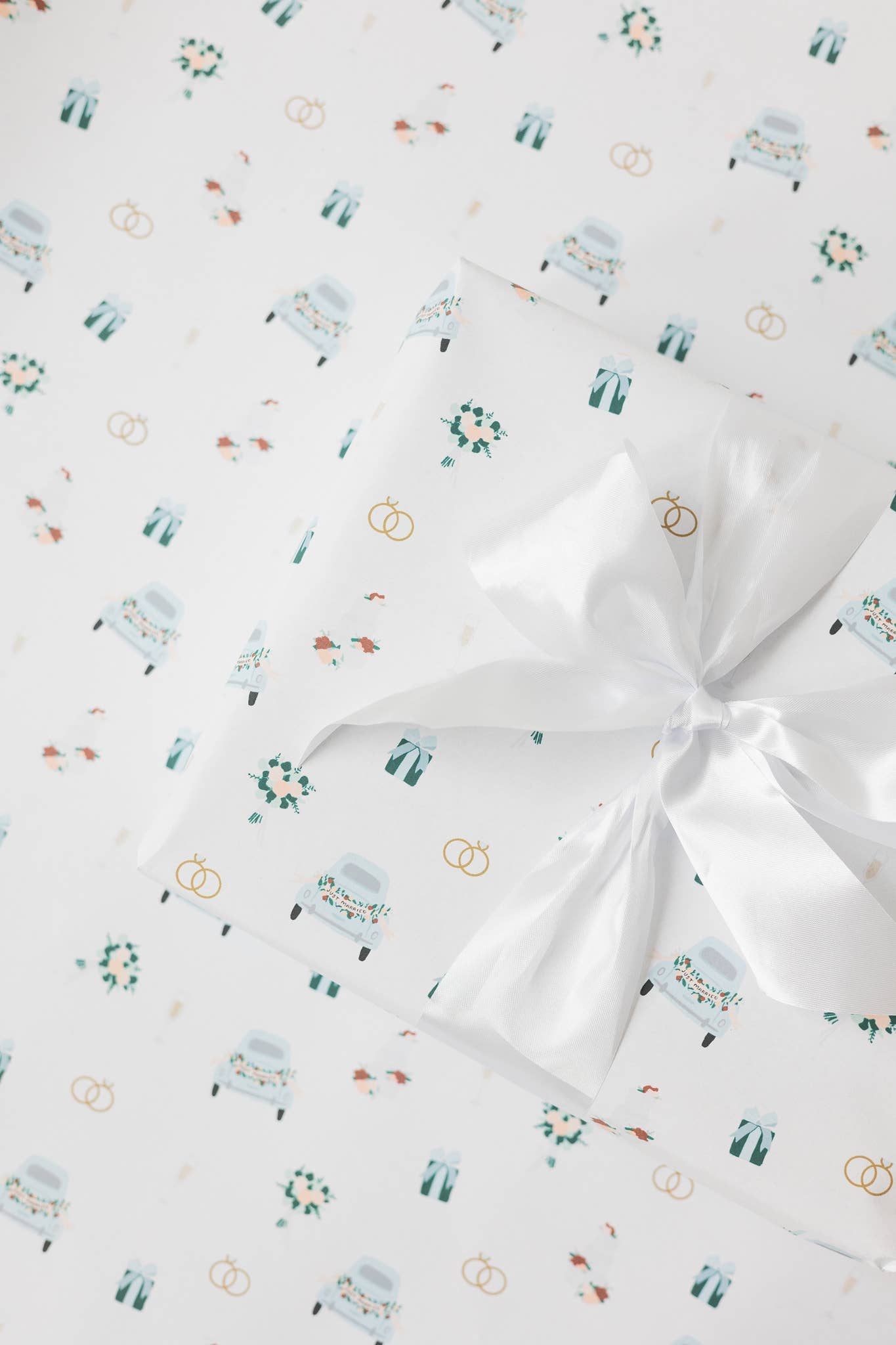 WEDDING PATTERN WRAPPING PAPER CONTINUOUS ROLL