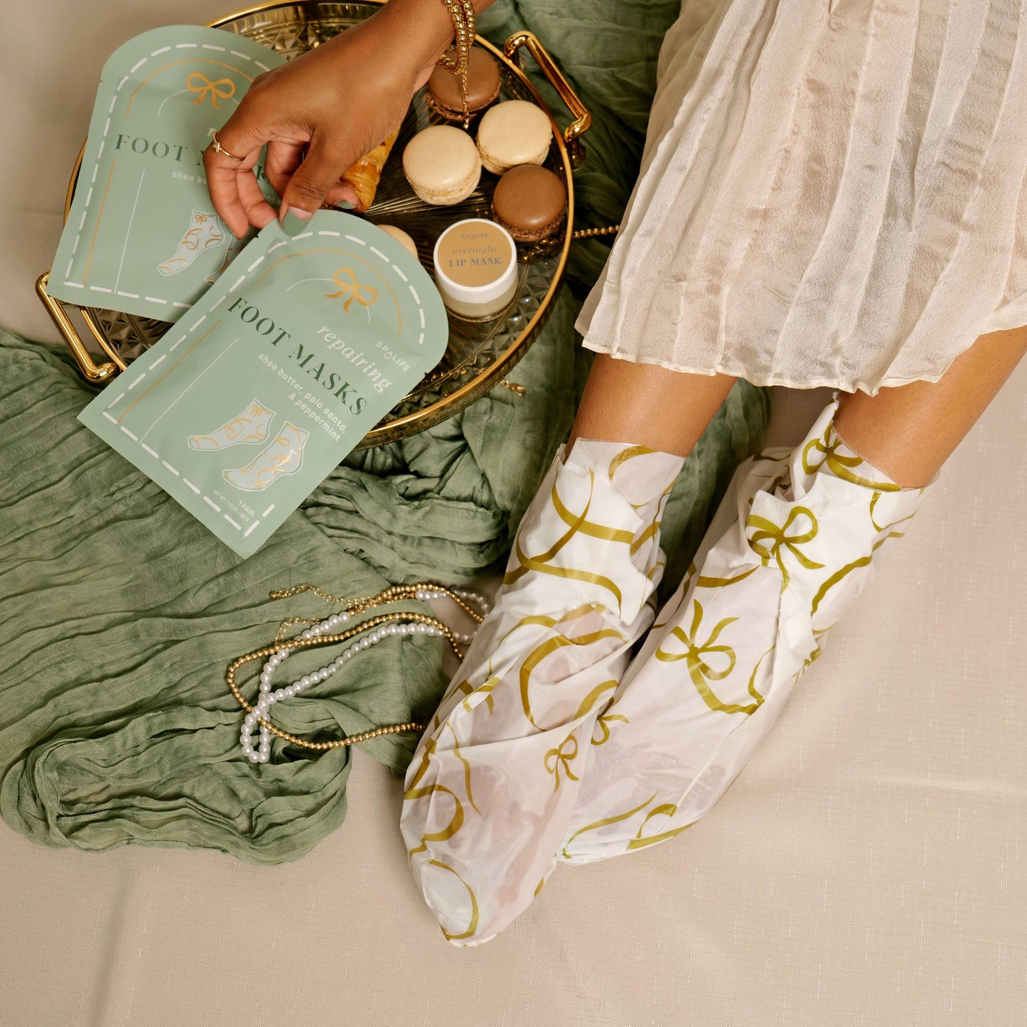 REPAIRING SHAR BUTTER & PEPPERMINT FOOT MASK