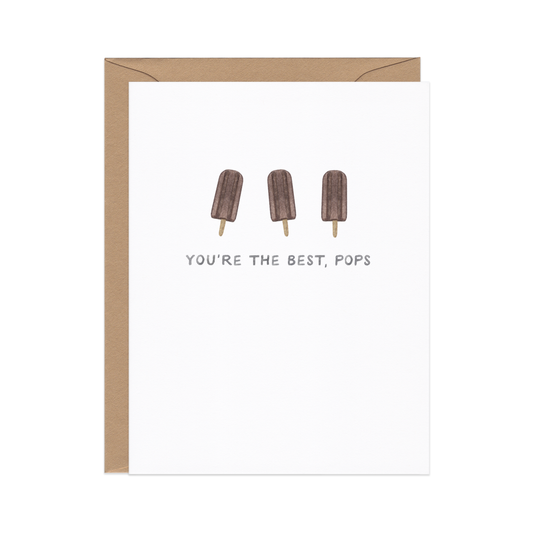 BEST POPS FATHERS DAY CARD