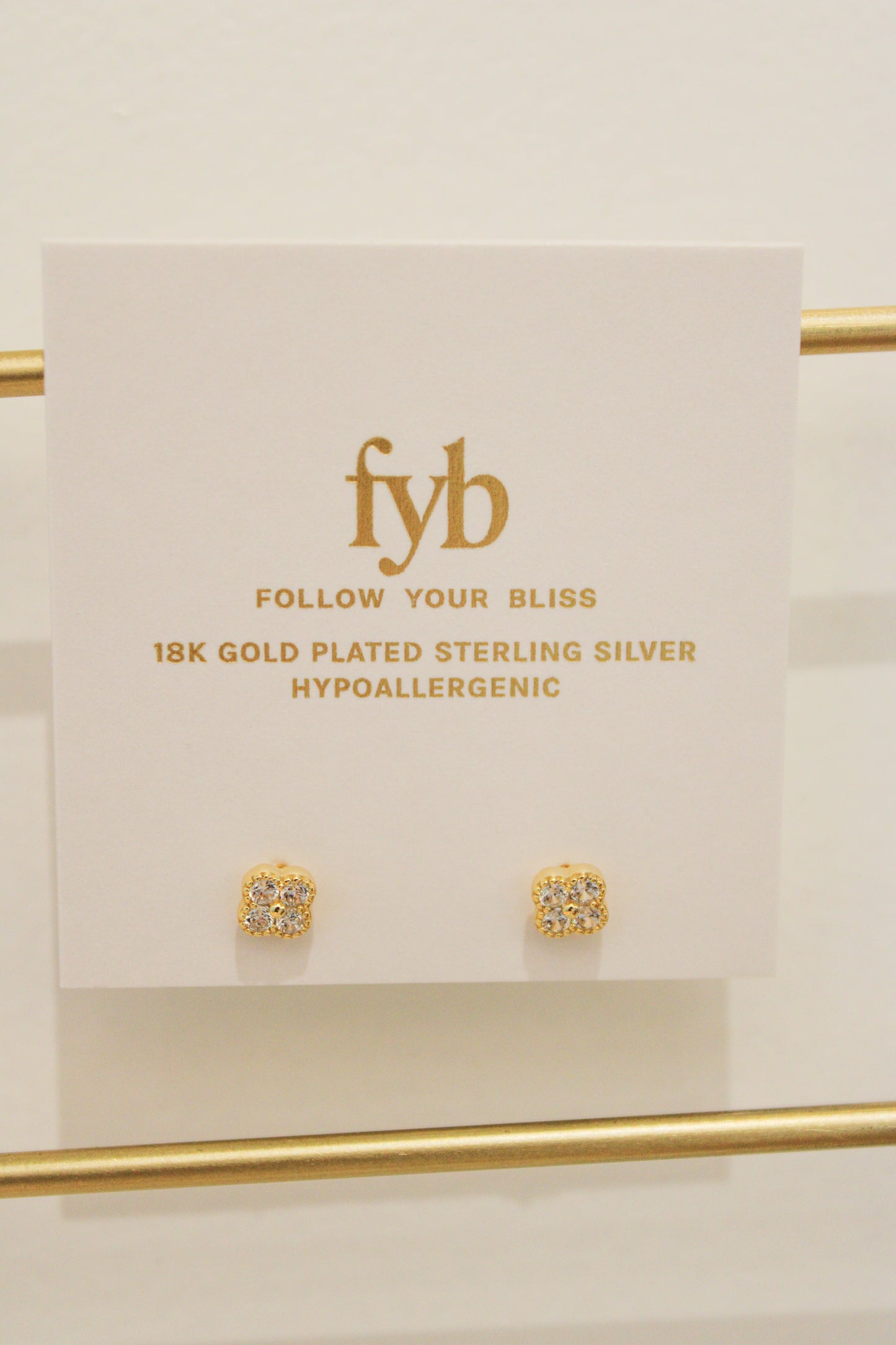 CHERISE CLOVER STUDS