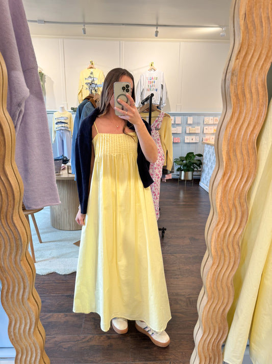 THE LIMONCELLO PLEATED MAXI DRESS