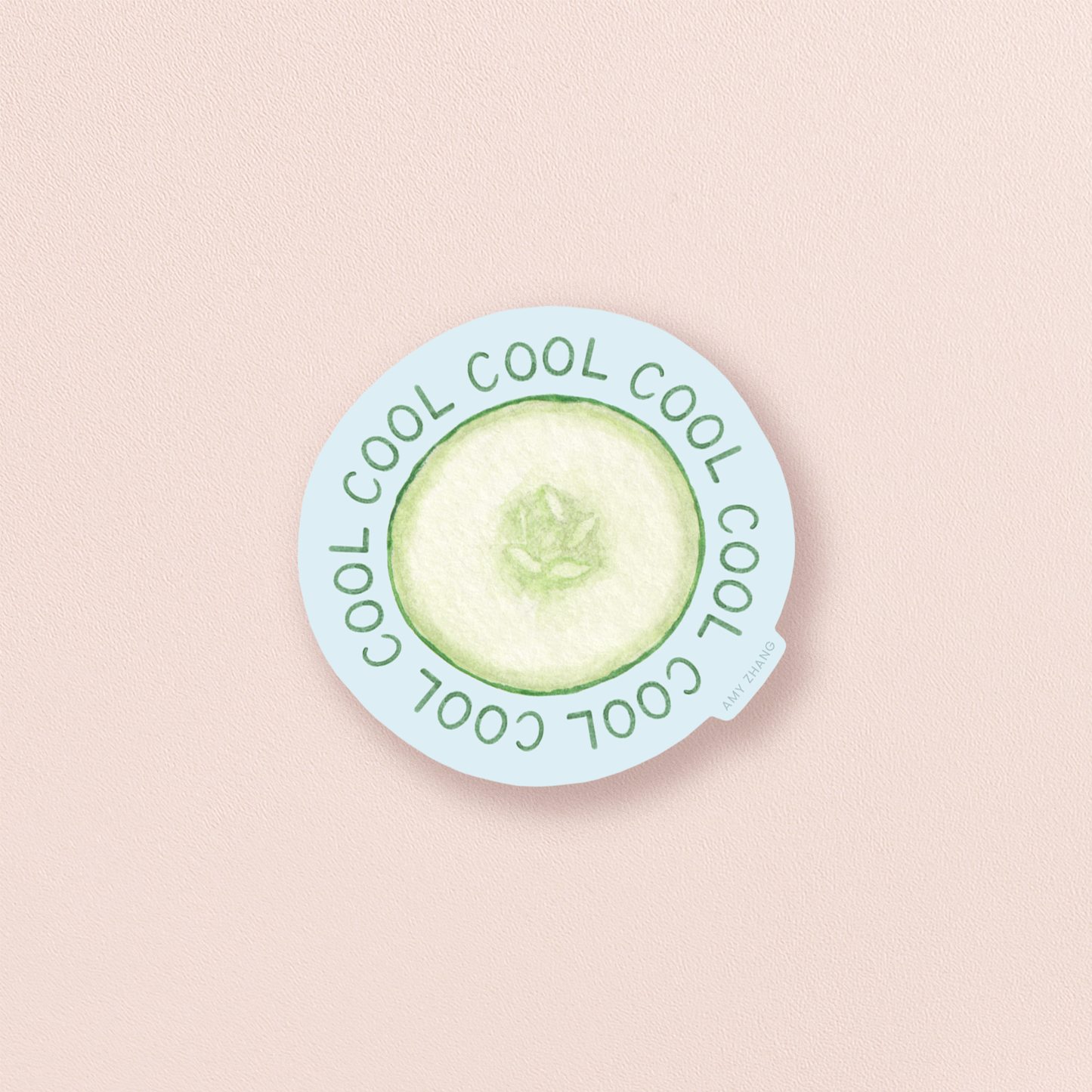 COOL AS A CUCUMBER STICKER