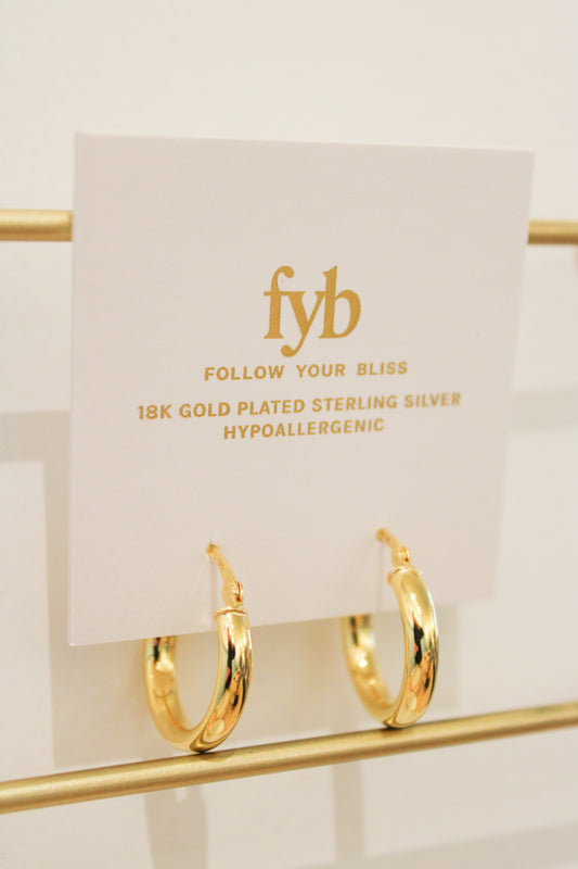 ISLA HOOP EARRINGS GOLD