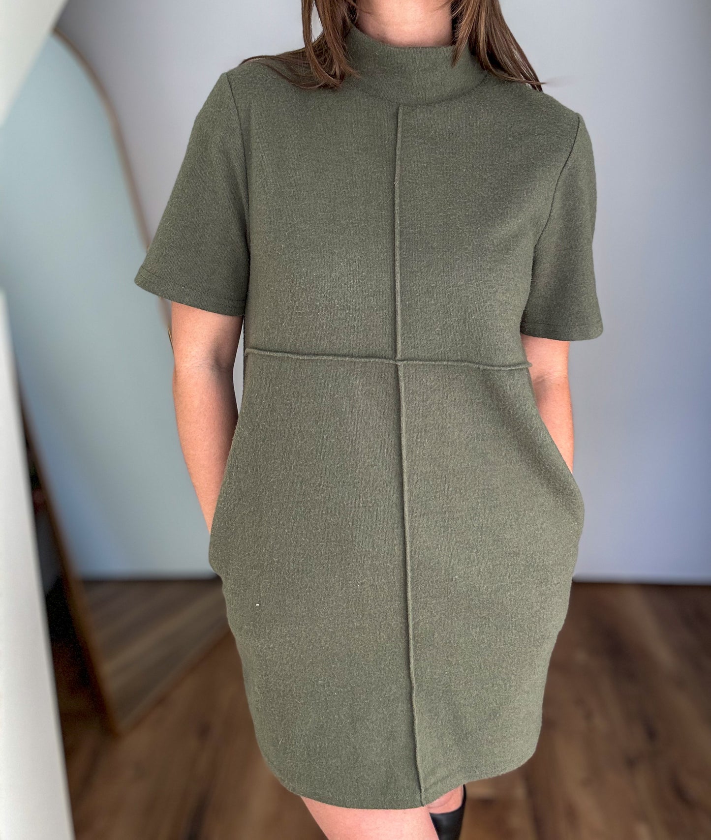 SAMINA MOCK NECK DRESS