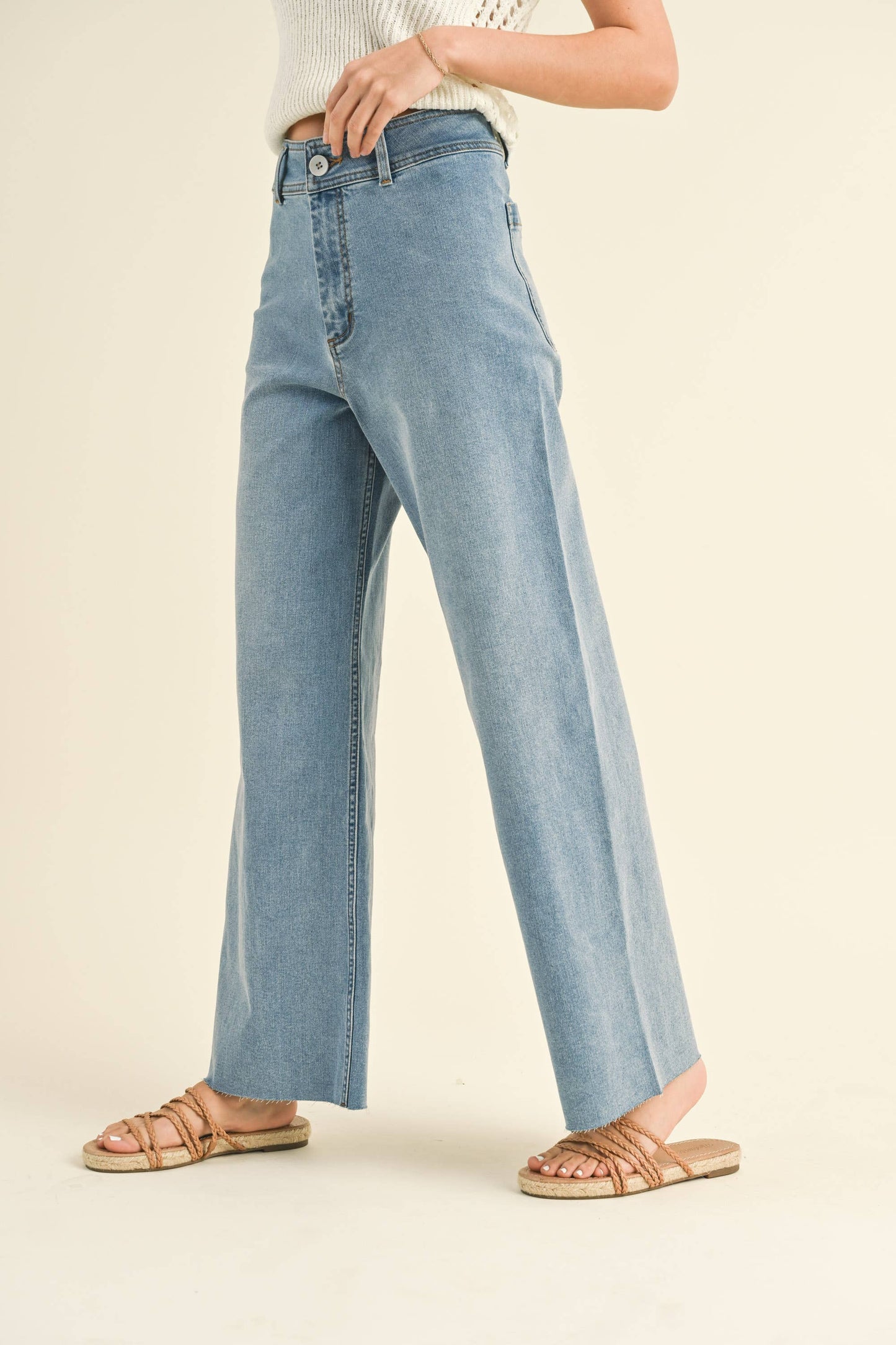 ISLA STRAIGHT WIDE LEG PANTS