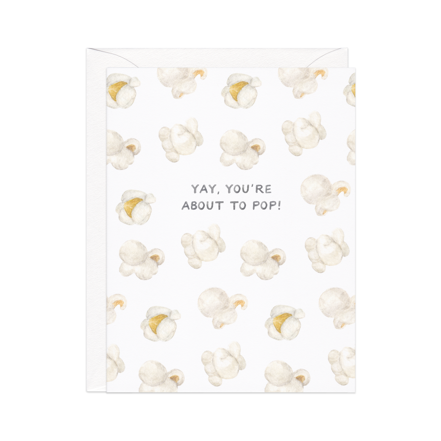 ABOUT TO POP - BABY SHOWER CARD
