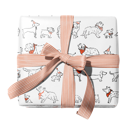 Party Dogs Gift Wrap Double-Sided