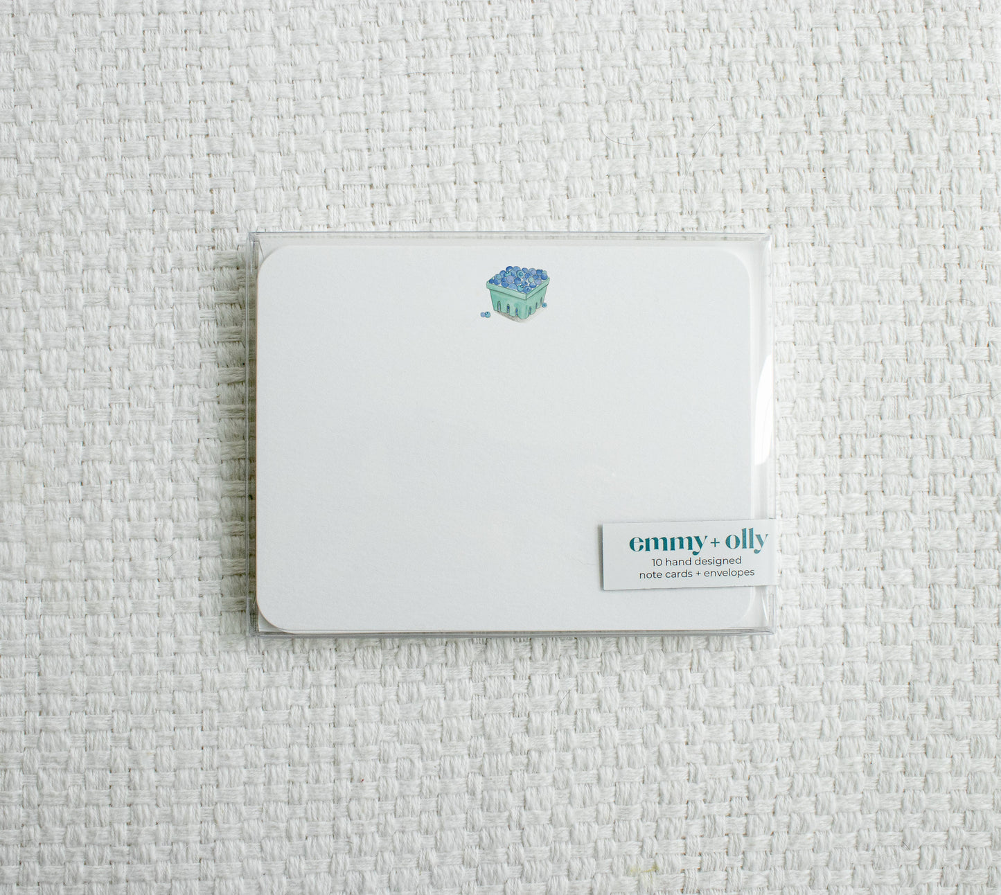 BLUEBERRIES STATIONARY BOX SET - set of 10