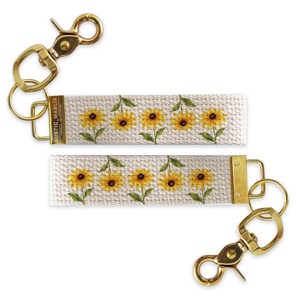 BLACK EYED SUSAN FLOWER KEYCHAIN
