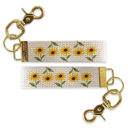 BLACK EYED SUSAN FLOWER KEYCHAIN