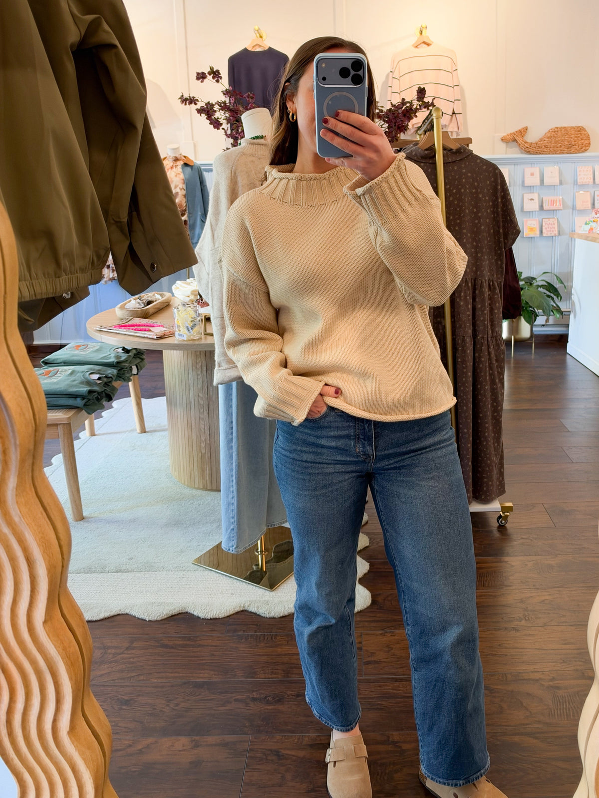LEANNA MOCK SWEATER