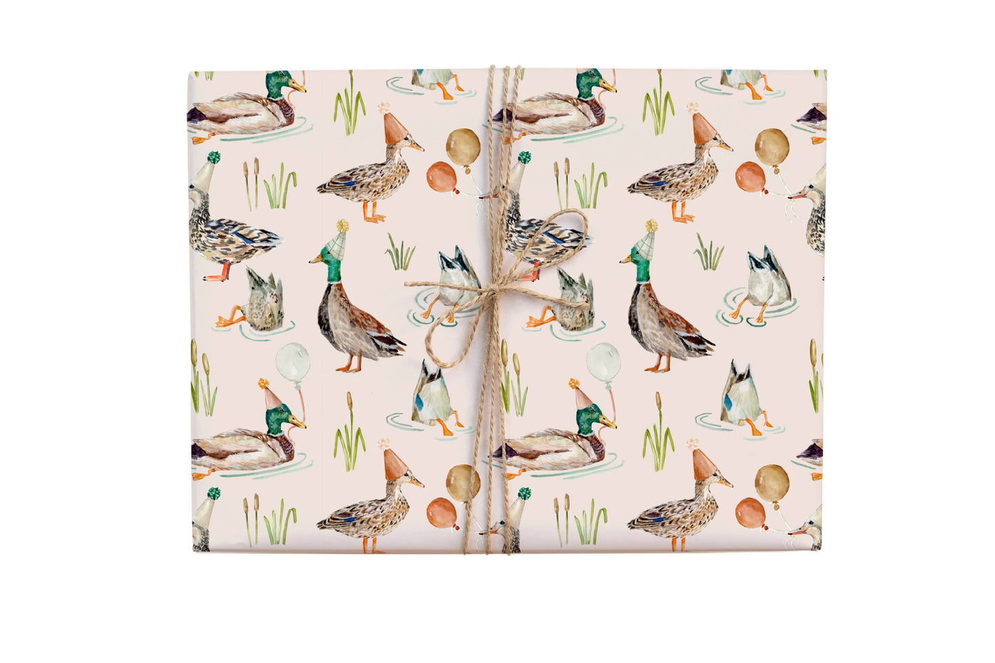 BIRTHDAY DUCK GIFT ROLL WRAPPING PAPER