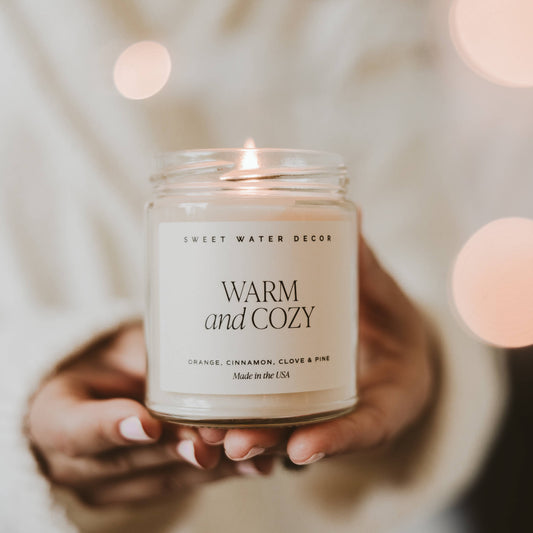 WARM AND COZY 9 OZ SOY CANDLE