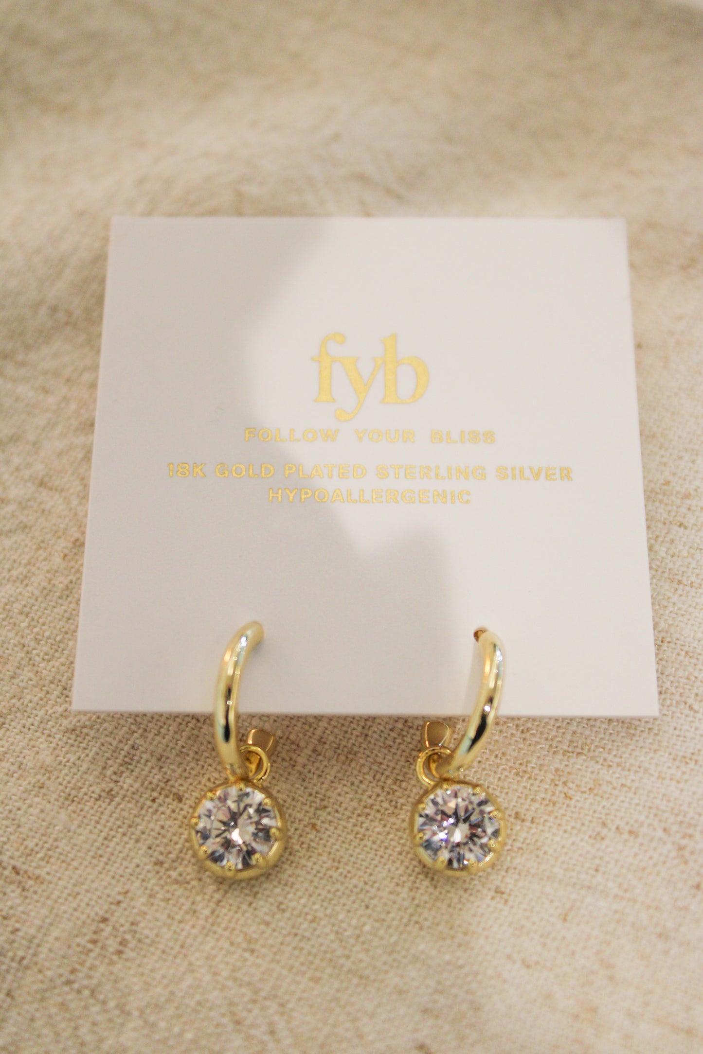 MISCHA HUGGIE EARRINGS GOLD