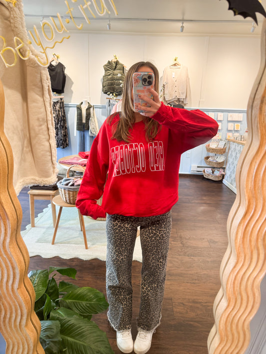 PHILADELPHIA PHILLIES RED OCTOBER CREW NECK