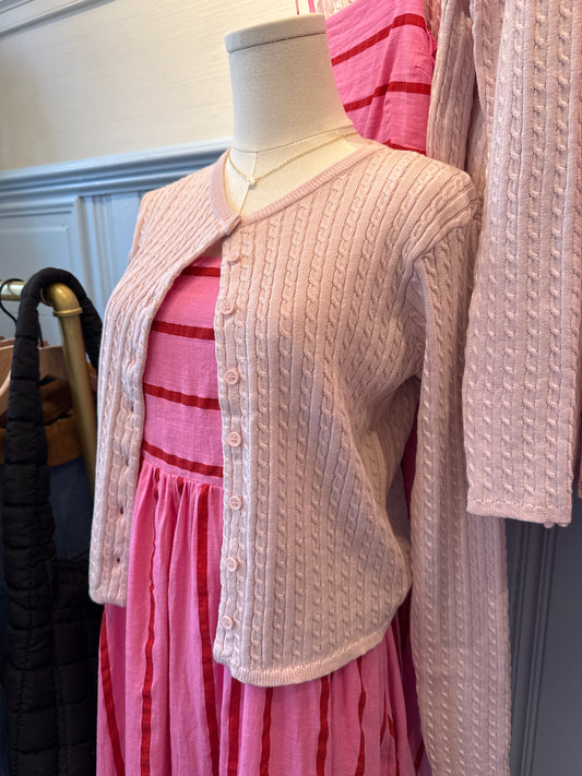 BALLET BLUSH CARDIGAN