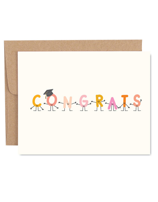 CONGRATS GRADUATION GREETING CARD