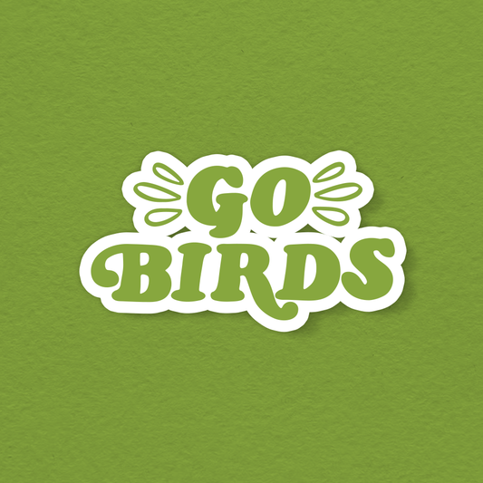 GO BIRDS VINYL STICKER