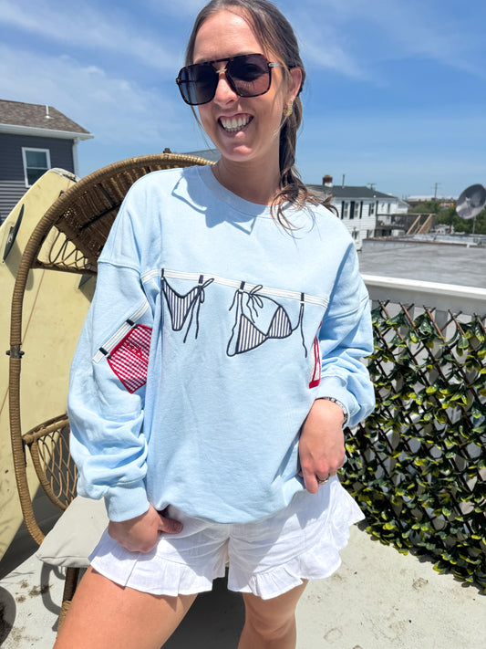 POOLSIDE GRAPHIC SWEATSHIRT