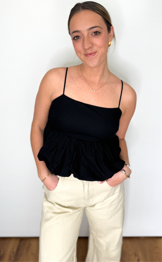 VIOLA BUBBLE HEM TOP