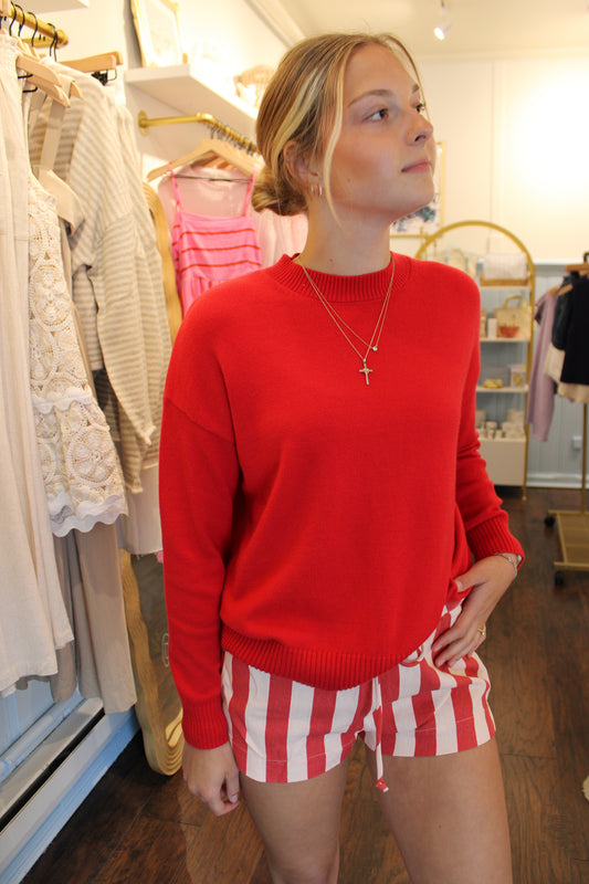 BE HERE NOW STRIPED SHORTS