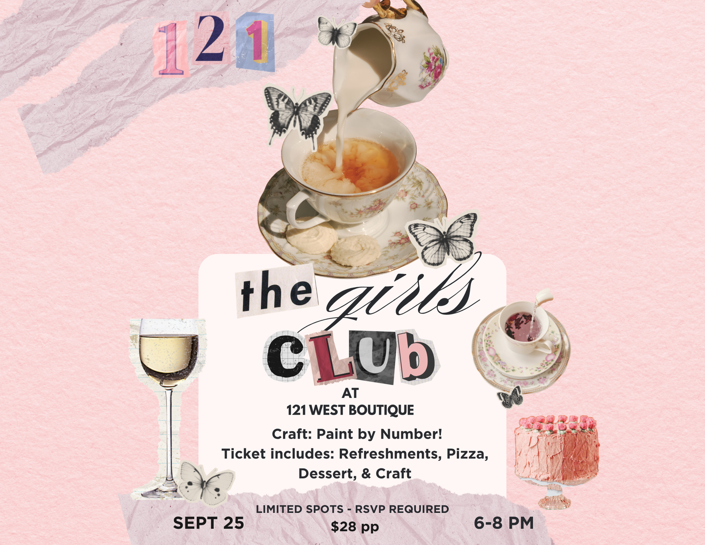 GIRLS CLUB SEPTEMBER AT 121 WEST BOUTIQUE