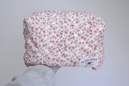PINK FLOWER TRAVEL BAG