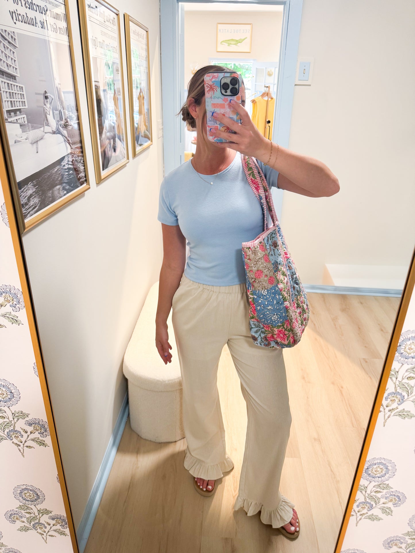 BY THE BAY RUFFLE HEM PANT
