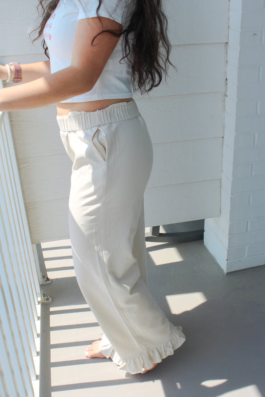 BY THE BAY RUFFLE HEM PANT