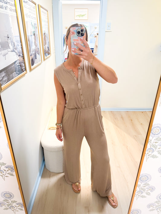 CAMDEN RIBBED KNIT JUMPSUIT
