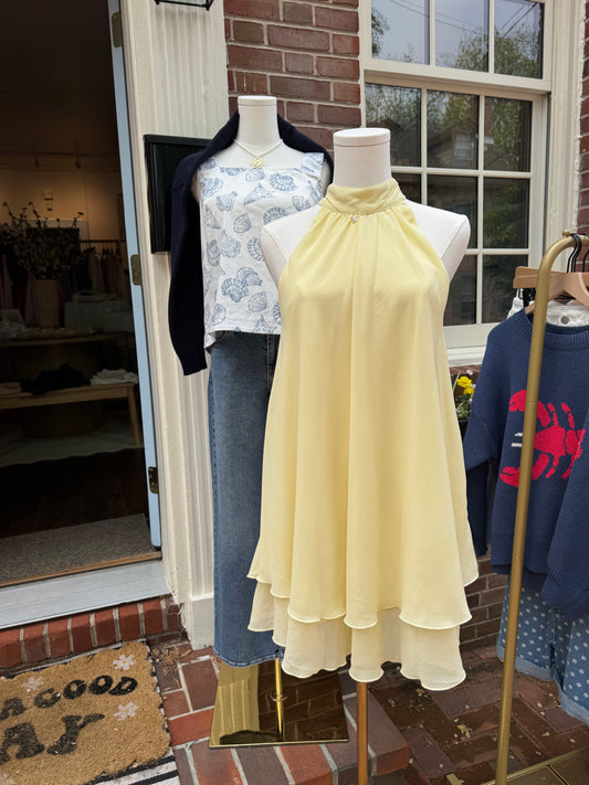 LYNSEY HALTER DRESS