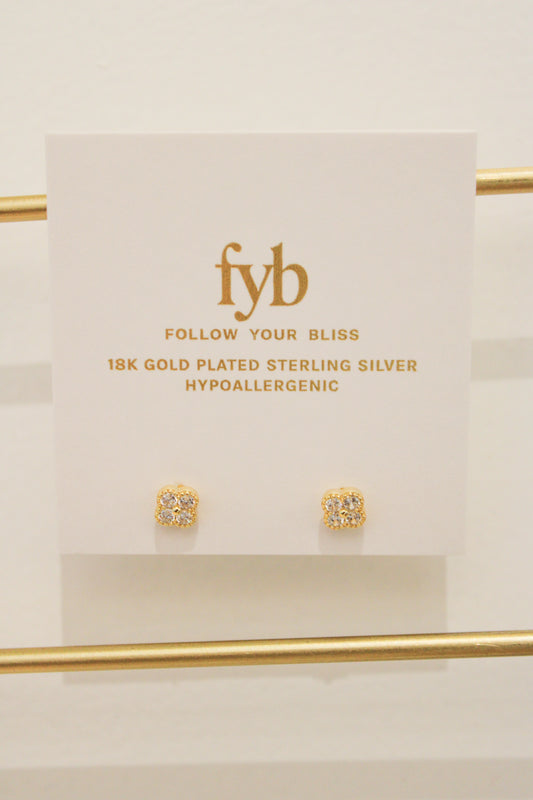 CHERISE CLOVER STUDS