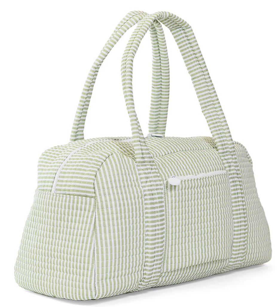 QUILTED GRANDE DUFFEL SAGE