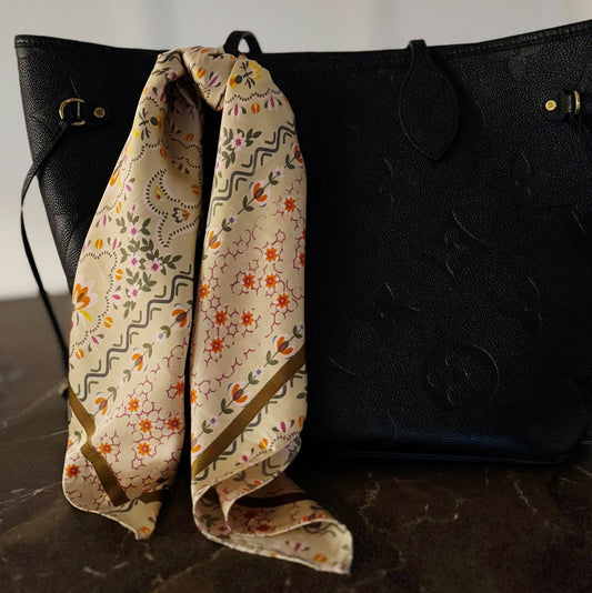 SILKY SATIN SQUARE SCARF