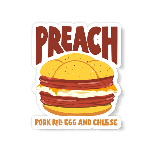 PORK ROLL EGG AND CHEESE STICKER